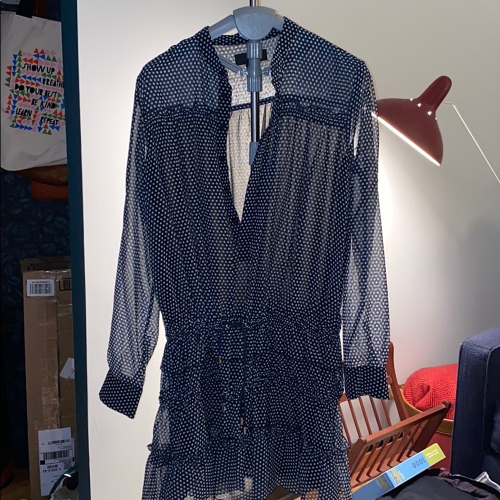 Flirty Blue Polka Dot Dress